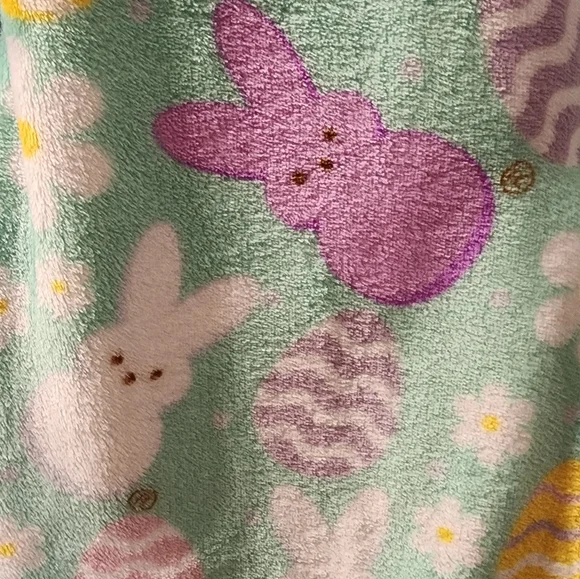 Peeps Light Green Happy Easter Oversized Plush Blanket Throw, NWT - Picture 5 of 6
